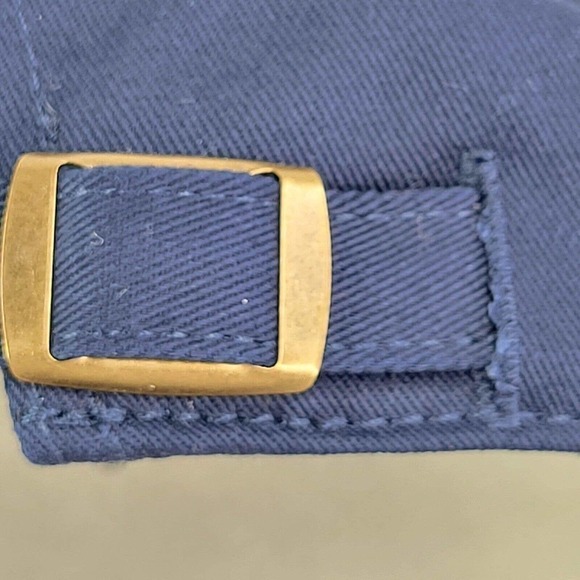 Life Is Good Dog Logo One Size Blue Strap Back Baseball Cap Hat Adjustable - Picture 8 of 10